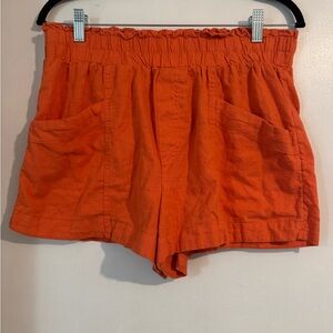 A New Day High Waist Orange Shorts